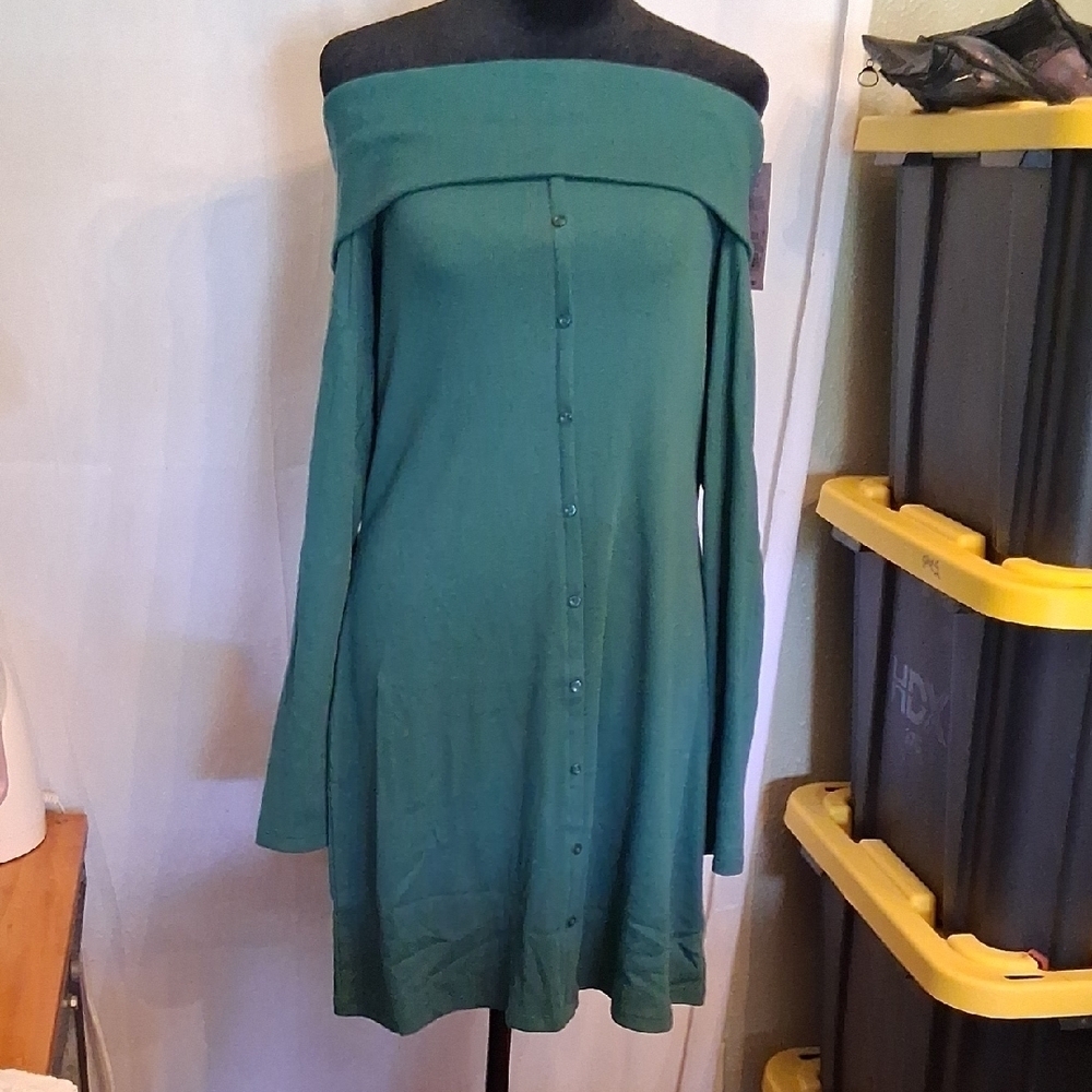 Wild Fable Green Mini Dress Size Large